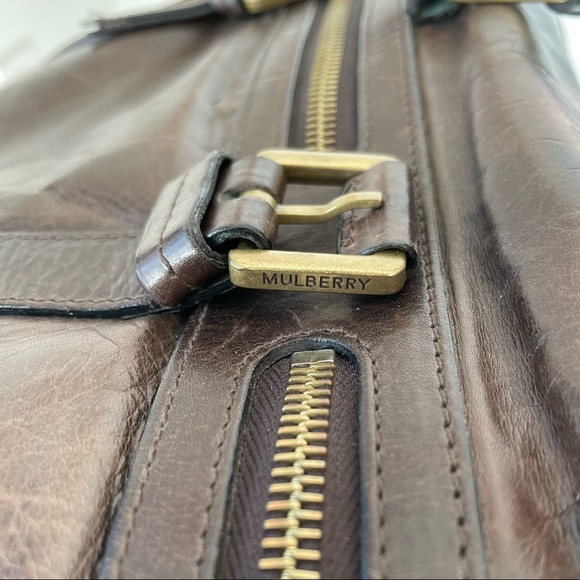 Mulberry brown leather shoulder bag - Picture 7 of 14